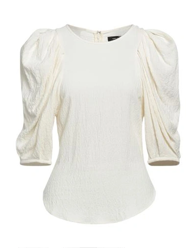 Isabel Marant Woman Top Ivory Size 6 Viscose, Wool, Elastane In White
