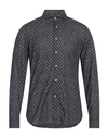 Alessandro Gherardi Man Shirt Slate Blue Size 15 ¾ Cotton In Blue