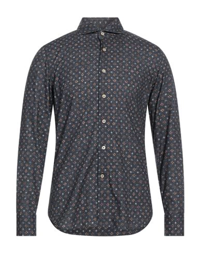 Alessandro Gherardi Man Shirt Slate Blue Size 15 ¾ Cotton