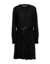 Missoni Woman Midi Dress Black Size 4 Viscose, Wool