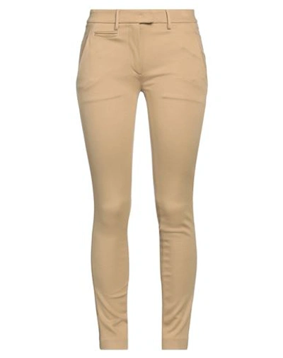 Dondup Woman Pants Beige Size 27 Viscose, Polyamide, Virgin Wool, Elastane