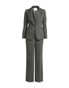 Soallure Woman Suit Military Green Size 6 Viscose, Polyester, Elastane