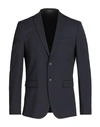 SELECTED HOMME SELECTED HOMME MAN BLAZER NAVY BLUE SIZE 46 RECYCLED POLYESTER, VISCOSE, ELASTANE