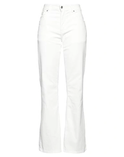 Department Five Department 5 Woman Pants White Size 30 Cotton, Elastane In White