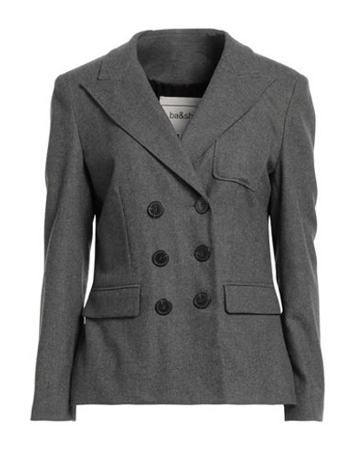 Ba&sh Ba & Sh Woman Blazer Grey Size 0 Polyester, Viscose, Wool, Elastane
