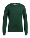 Brooksfield Man Sweater Green Size 40 Virgin Wool