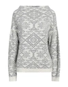 Anneclaire Woman Sweater Grey Size 10 Wool, Cotton, Viscose, Synthetic Fibers, Cashmere In Grey