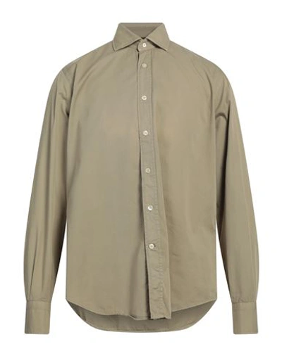 Tintoria Mattei 954 Man Shirt Sage Green Size 17 Cotton