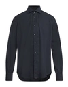 Tintoria Mattei 954 Man Shirt Midnight Blue Size 17 Cotton