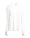 Patrizia Pepe Woman Shirt White Size 10 Viscose In Bianco