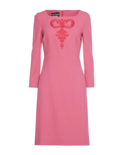 Boutique Moschino Woman Midi Dress Pastel Pink Size 8 Acetate, Viscose In Pink