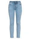 Replay Woman Denim Pants Blue Size 28w-32l Cotton, Polyester, Elastane In Blue