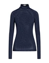 Massimo Alba Woman Turtleneck Midnight Blue Size M Wool