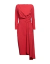 Chiara Boni La Petite Robe Woman Midi Dress Red Size 14 Polyamide, Elastane