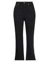 RAG & BONE RAG & BONE WOMAN DENIM PANTS BLACK SIZE 26 VISCOSE, COTTON, LYOCELL, POLYESTER, ELASTANE