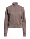 Hinnominate Woman Sweatshirt Khaki Size Xs Viscose, Polyamide, Elastane In Beige