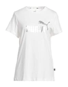 Puma Woman T-shirt White Size L Cotton In White