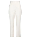 Brunello Cucinelli Woman Pants Ivory Size 6 Cotton, Elastane In White