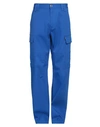 Versace Man Jeans Bright Blue Size 36 Cotton, Elastane