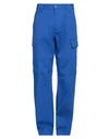 Versace Man Jeans Bright Blue Size 28 Cotton, Elastane In Blue