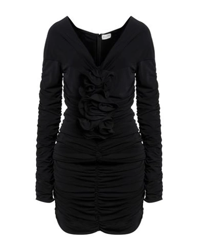 Magda Butrym Woman Mini Dress Black Size 8 Viscose, Polyester, Elastane
