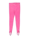 Dsquared2 Woman Leggings Fuchsia Size 2 Ovine Leather In Pink