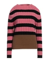 Semicouture Woman Sweater Pink Size S Wool, Polyamide