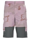 Oamc Re:work Man Shorts & Bermuda Shorts Mauve Size Xl Polyamide, Cotton, Polyester In Purple