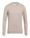 Cruciani Man Sweater Sand Size 44 Cotton In Beige