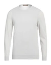 Cruciani Man Sweater Light Grey Size 40 Cotton
