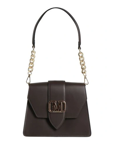 Marc Ellis Woman Handbag Dark Brown Size - Soft Leather