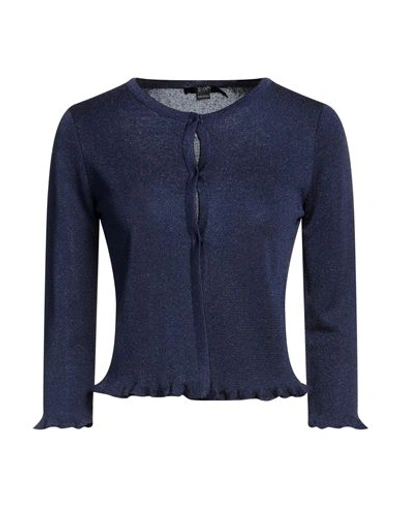 Seventy Sergio Tegon Woman Cardigan Midnight Blue Size M Viscose, Polyester, Polyamide