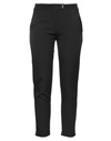 Simona G. Woman Pants Black Size 10 Cotton, Elastane In Black