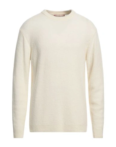 Wool & Co Man Sweater Ivory Size Xl Wool, Polyamide In White