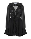 Msgm Woman Short Dress Black Size 4 Polyester