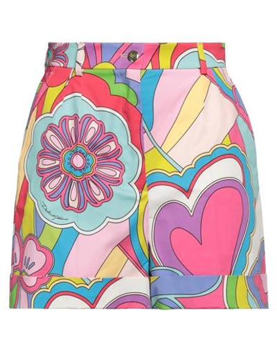 Dolce & Gabbana Woman Shorts & Bermuda Shorts Pink Size 4 Cotton, Elastane