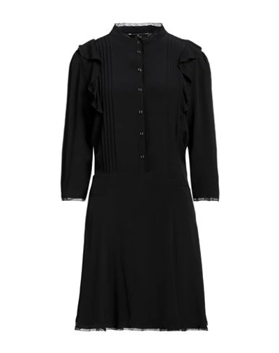 Mason's Woman Mini Dress Black Size 8 Acetate, Silk