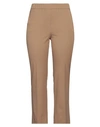 Emme By Marella Woman Pants Camel Size 14 Polyester, Viscose, Elastane In Beige