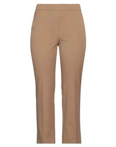 Emme By Marella Woman Pants Camel Size 14 Polyester, Viscose, Elastane In Beige