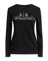 Armani Exchange Woman T-shirt Black Size Xxl Cotton