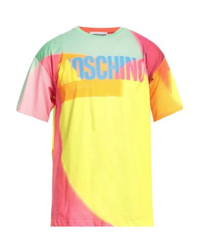 Moschino Man T-shirt Yellow Size Xl Cotton