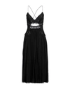 Alberta Ferretti Woman Midi Dress Black Size 4 Silk In Black