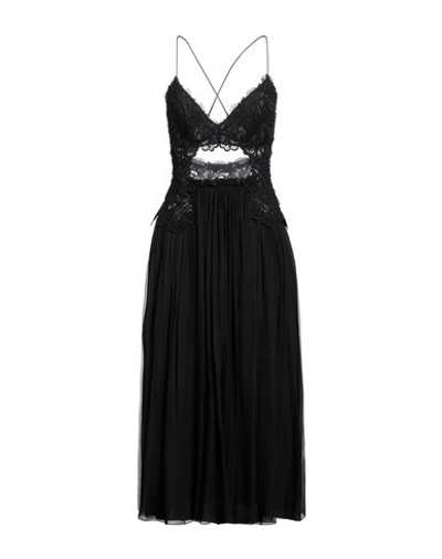 Alberta Ferretti Woman Midi Dress Black Size 4 Silk
