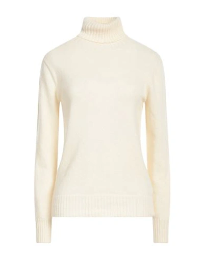 Jucca Woman Turtleneck Cream Size Xl Cashmere In White