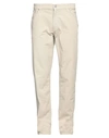 Trussardi Man Pants Beige Size 42 Cotton, Elastane