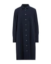 Robert Friedman Woman Midi Dress Midnight Blue Size L Polyester, Elastane