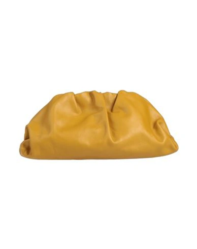 Laura Di Maggio Woman Handbag Mustard Size - Soft Leather In Yellow