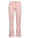Avantgar Denim By European Culture Woman Pants Blush Size 28 Cotton, Polyester, Rubber In Pink