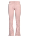 Avantgar Denim By European Culture Woman Pants Blush Size 31 Cotton, Polyester, Rubber In Pink