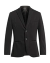 YOON YOON MAN BLAZER BLACK SIZE 42 POLYESTER, VISCOSE, ELASTANE